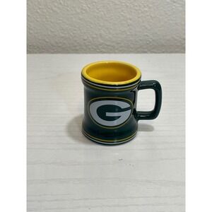 Green Bay Packers Mini Mug Shot Glass Souvenir Collectible Ceramic Football